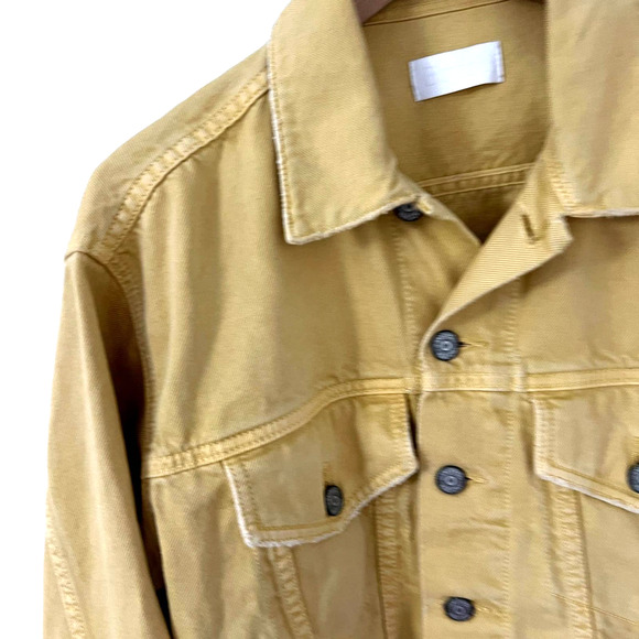Boyish By Her Designed In Los Angeles Harvey Butter Yellow Denim Jacket  Size XS - Picture 6 of 10